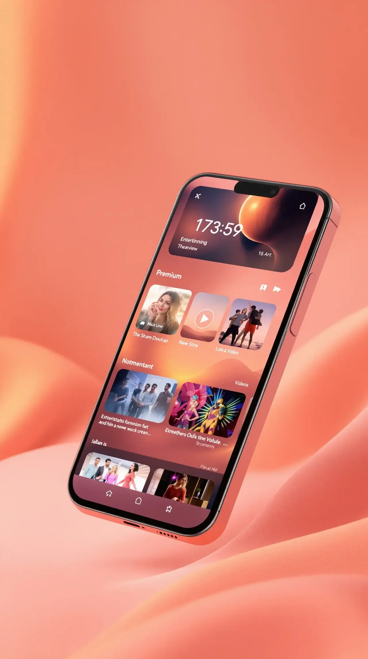 黄果漫剧APP界面示意